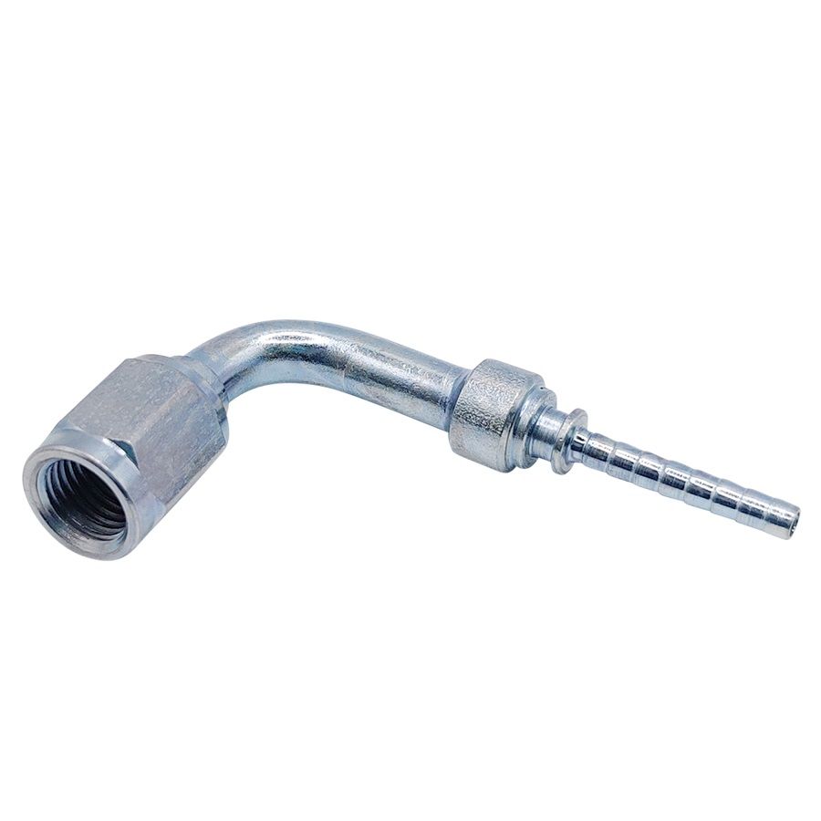 <p>Female swivel  |  wire lock  | 3/8-24 UNF (37 deg DPS)  |  90 deg bend</p>