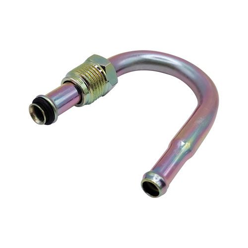 <p>Threaded connector tube  | 180 deg  |  10mm FuelFlex to M16 x 1.5  |  bump seat</p>