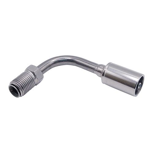 <p>Fitting - Aussengewinde Drehbar Mutter 7/16x24NS (90°)(Edelstahl)</p>
