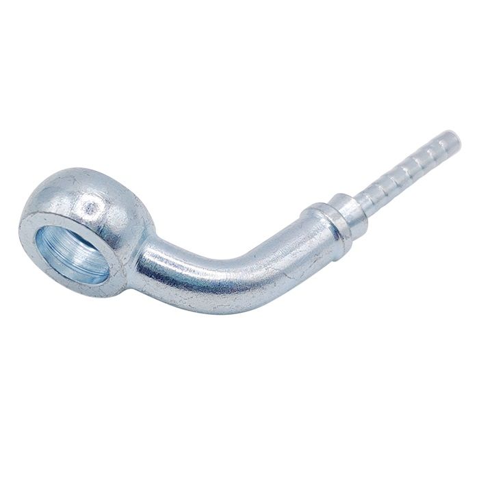 <p>Low profile banjo  |  10mm hole  |  8mm thick  |  75 deg bend</p>