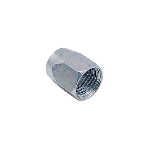 <p>Female tube nut  |  3/8-24 UNF  |  7/16 hex</p>
