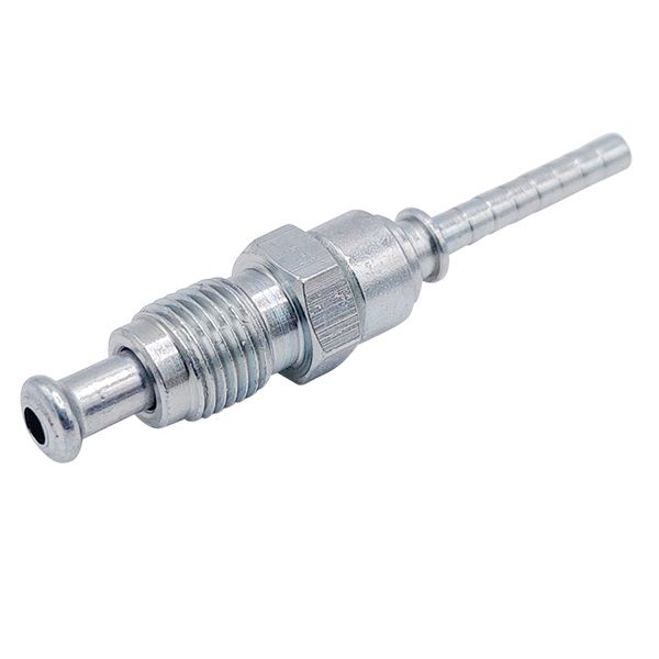 <p>Aussengewinde Drehbar  | M10 x 1  |  DIN Bördel |  kurzes Rohr</p>