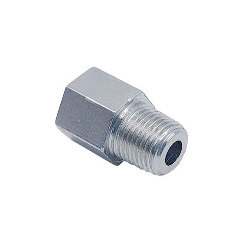 <p>Male-female adapter  |  3/8-24 UNF port  |  1/8-27 NPT stud</p>