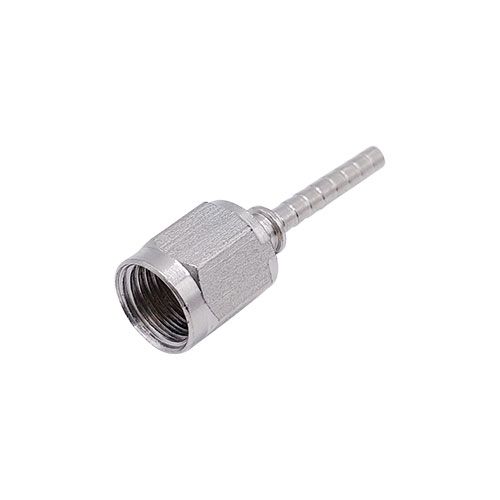 <p>Female swivel  |  wire lock  | 7/16-20 UNF (37 deg DPS)  | chrome</p>
