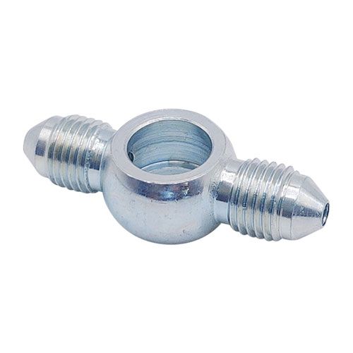 <p>Banjo union  |  round  |  10mm hole  |  3/8-24 UNF studs (2) (-03 JIC)</p>