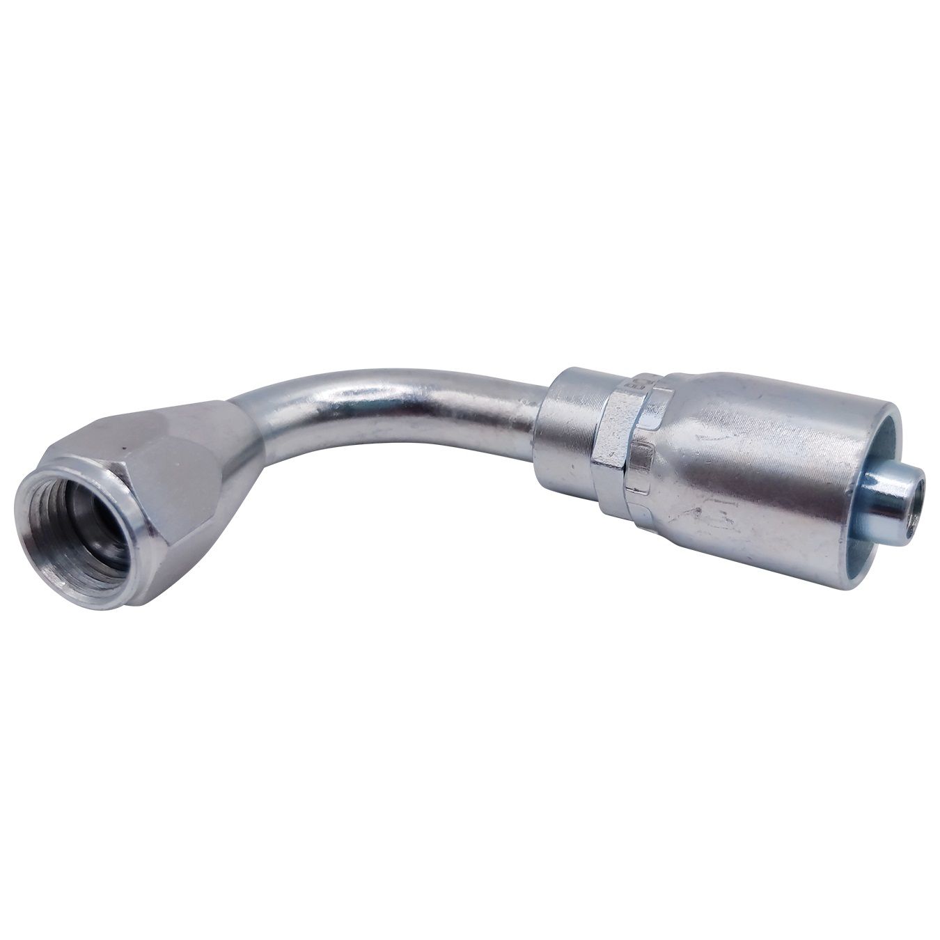 <p>Female swivel  |  9/16-18 UNF (-06 JIC)  |  90 deg bend</p>