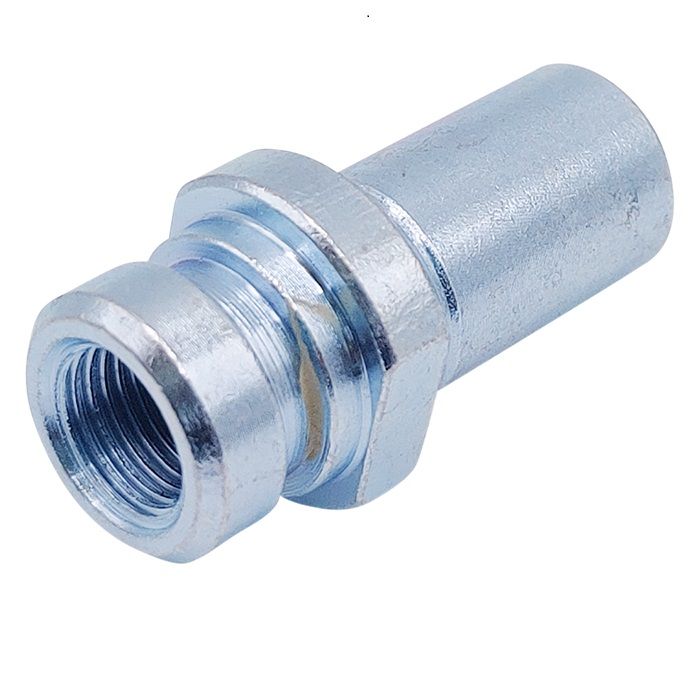 <p>Metric female  |  M10 x 1  | 17mm flats</p>