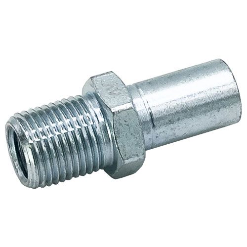 <p>Imperial female  |  7/16-20 UNF port  |  5/8-18 UNF ext thread  |  19mm hex</p>